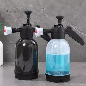 2л ручной насос пенный распылитель пенный насос для мойки автомобиля с двумя насадками варианты для мойки автомобиля уборка дома полив сада чёрный