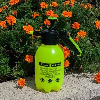 2л ручной распылитель давления латунная насадка ручной садовый насос распылитель для садоводства бутылка-распылитель для мытья автомобиля лейка оранжевый