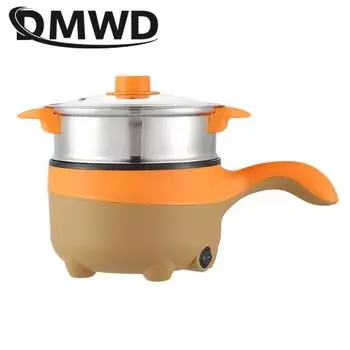 2L Travel 12V 24V Car Truck Многофункциональная электрическая сковорода для приготовления пищи, двухслойный горячий горшок, подогреватель супа, рисоварка, пароварка