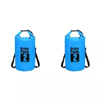 2л водонепроницаемый сухой мешок для плавания на открытом воздухе, каякинг, дрифт, пакет для хранения (синий)