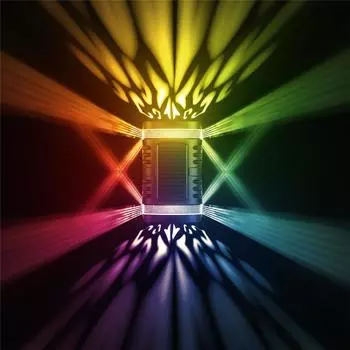 2LED Солнечный настенный светильник Уличные водонепроницаемые ландшафтные светильники с двойной головкой Настенные декоративные лампы Современные светильники для крыльца для лестницы