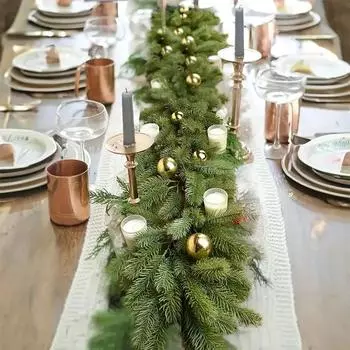 2M148 головок рождественская гирлянда сосновое дерево венок из ротанга для домашнего рождественского декора вечеринки свадьбы подвесное украшение украшение обеденного стола