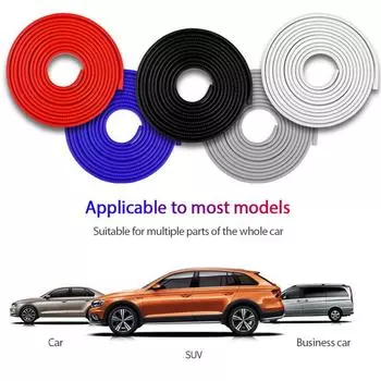 2m 1m Car Window Seal Strip AutoWindshield Soundproof Rubber Seal Side Window Filler V Shape Sealing Strips Noise Insulation