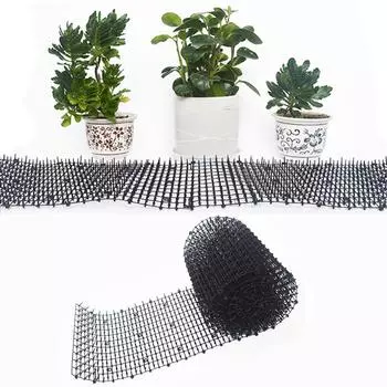 2м/4м сетка для отпугивания кошек, препятствующая рытью, прочный коврик для кошачьих экскрементов с шипами, ограждение black-2m