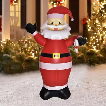 2M Christmas Inflatables Santa Waterproof Xmas Props Outdoor Decoration for Garden