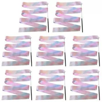 2M красочная гимнастическая лента с палочкой эстетика для взрослых детей девочек (черный)