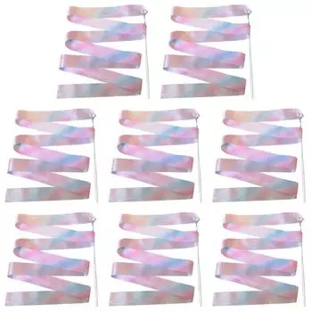 2M красочная гимнастическая лента с палочкой эстетика для взрослых детей девочек (белый)