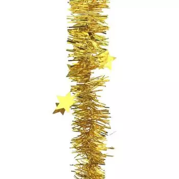 2m Plastic Beautiful Star Streamers In Diverse Colors For Holiday Party Decorations Gold Star