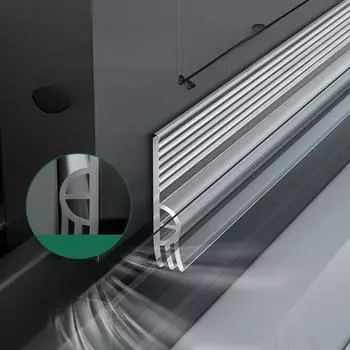 2m/roll Window Sealing Strip Plastic Steel Window Sliding Window Sealingstrip Windproof Self-adhesive Soundproof Adhesive Strips