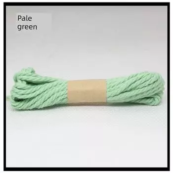 2mm Crafts Counter Braided Bracelet Gray Cotton Thread Pale green(3 M)