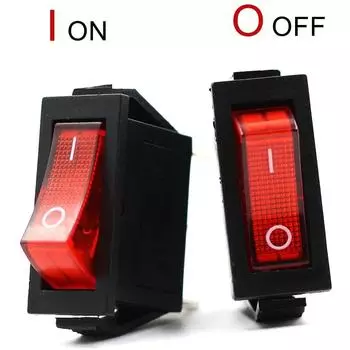 Красный 2-й передачи с подсветкой 3-контактный легко устанавливаемый кулисный переключатель