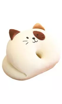 2ndUp Живот Спящий Тазовый Круглый Красивый Пончик Бублик Без Попки Жевательная Подушка, Коррекция, Сидя, Попка, Сейдза, Геморрой, Послеродовой, Форма, белый