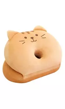 2ndUp Живот Спящий Тазовый Круглый Красивый Пончик Бублик Без Попки Жевательная Подушка, Коррекция, Сидя, Попка, Сейдза, Геморрой, Послеродовой, Форма, коричневый