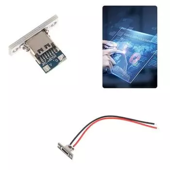 2P USB-разъем 2-контактный порт зарядки Порт для зарядки и передачи данных Гнездо разъема 1