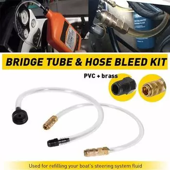 2Pack Bleed Kit Комплект для заливки масла для гидравлических систем рулевого управления Seastar Мостовой шланг для ремонта морских лодок и яхт O2G9