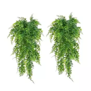 2pack/lot Elegant Ivy Leaves Indoor/Outdoor Hanging Plants Artificial Green Hanging Plants