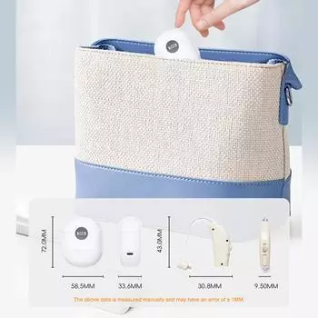 2Pack Усилитель слуха для пожилых людей Перезаряжаемые слуховые аппараты Персональный усилитель звука для взрослых белый