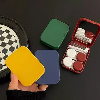 2 пары/набор дорожных контактных линз контейнер для замачивания линз коробка для красоты зрачок женский футляр для контактных линз коробка для глазных контактных линз темно-синий