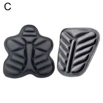 2Pc 3D Gel Seat Motorcycle Seat Cushion Anti Slip Motorbike Pillow Pad Comfort Sunscreen Gel Seat Cushion Motorcycle Accessories