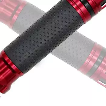 2Pc CNC Motorcycle Handle 7/8 22mm Rubber Aluminum Alloy Handle Anti Slip Universal Motorcycle Sport Bike Handle