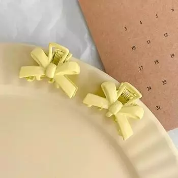 2pc Lovely Small bow Hair Claw Clips for Women Girls Kids Children Hairpin Headband for Hair Washface Accessories Headwear