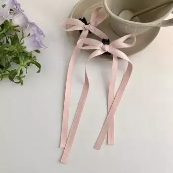 2PC Lovely Small Ribbon Hair Claw for Women Girls Ballet Holiday Hair Accessories HairClaw For Women