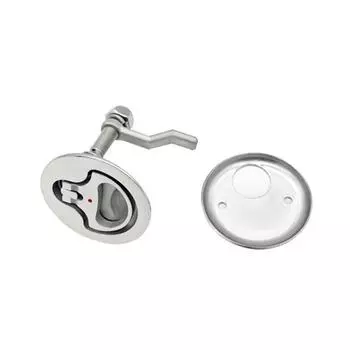 2Pc Marine Grade Stainless Steel 316 Cam Latch Flush Pull Deck Latch Lift Handle