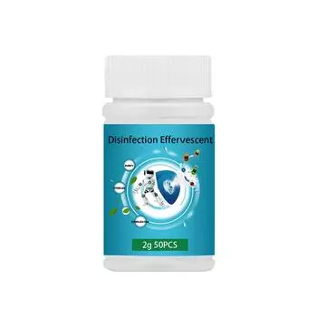 2PC Очистка и дезинфекция воды в бассейне Многофункциональные чистящие шипучие таблетки One Size белый