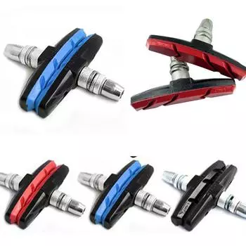 2pc Прочный Велосипед Велоспорт Велосипед V Тормозной Держатель Колодки Обувь Блоки Черный чёрный