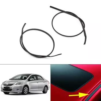 2pc Roof Drip Moulding Side Finish Left+right For Toyota Yaris Hatchback 2007-11