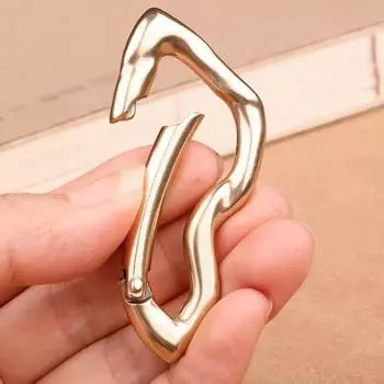 2PC Сумка Подвеска Металл Нестандартные DIY Детали Замена Цинковый Сплав Карабины Пружины Брелок