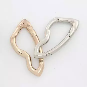 2PC Сумка Подвеска Металл Нестандартные DIY Детали Замена Цинковый Сплав Карабины Пружины Брелок