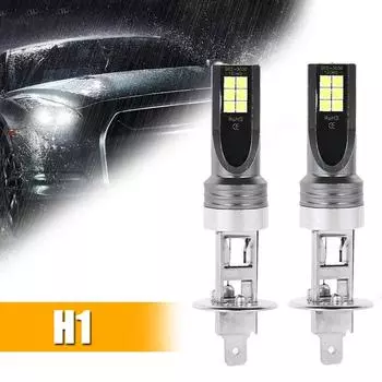 2 шт. 100 Вт 6500 К H1 светодиодные лампы для фар, конвертирующие дальний и ближний свет, белые автомобильные фары, указатели поворота, универсальные автомобильные фары, аксессуары белый