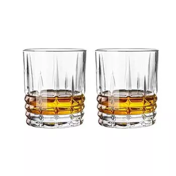 2pcs 10.8oz/13.8oz Carved Foreign Wine Cup Party Transparent European Style Whiskey Glass Light Luxury Cocktail Mojito Glasses 2pcs