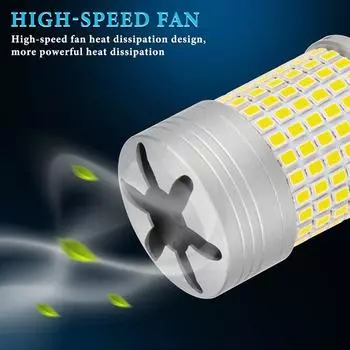 2pcs 1156 BA15S P21W BAU15S PY21W 7440 W21W LED Bulbs 2016 144smd with Fan CanBus Car Reverse Turn Signal Light 12v 1156 ba15s P21W красный