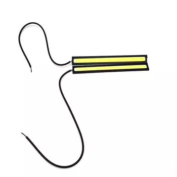 2PCS 12V 14CM COB White Car LED Lights for DRL Fog Driving Lamp