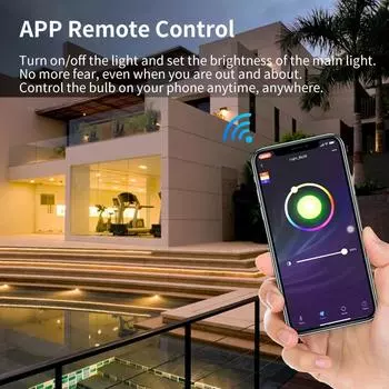 2pcs 12W WiFi Smart Bulb RGB E27 LED Focus Dimmable Timer Function Support Alexa Google Home Homekit Siri Voice Control