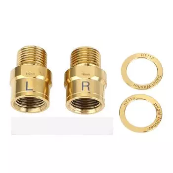 2pcs 16mm Bike Pedal Extenders Ti Alloy Extended Pedal Spacer with Washers for Mountain Road Bikes G