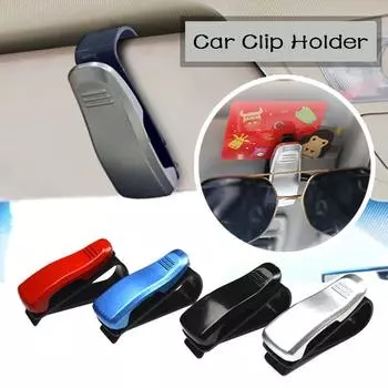 2Pcs/1Pcs Автомобильные очки Клип для билетов Автомобильная карта Держатель для билетов Ручка Клип 1pc матовый черный