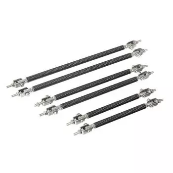 2Pcs 200mm Carbon Fiber Car Front Bumper Lip Splitter Strut Rod Tie Support Bars