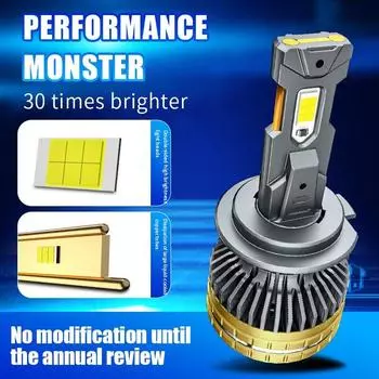 2pcs 200W 30000LM H4 H7 Led Headlight Bulbs Double Copper Tube High Low Beam 3570SMD H1 H11 HB3 9005 HB4 9006 Led Headlight LED H1