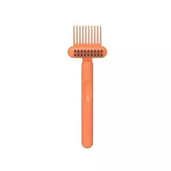 2pcs 2-in-1 Hair Comb and Brush Cleaner - Reusable Plastic Mini Hair Remover Rake - Sturdy Lint and Dust Cleaning Instrument 2pcs синий