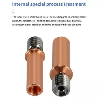 2PCS 3D принтер экструдер медно-титановый сплав горловина трубы для Kobra 2Kobra 2 NeoKobra 2 разноцветный