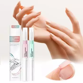 2Pcs 4ml Nail Care Pen Cuticle Oils Pen Fast Healing Oil Nutrition Pen Nail Nourishment Pen for Restoring Healthy Strong Nails