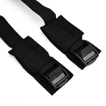 2pcs 9.8 Feet Car Roof Rack Cam Buckle Strapping Strap Black High Strength Suitable For Kayaking Surfboard Strapping CHINA