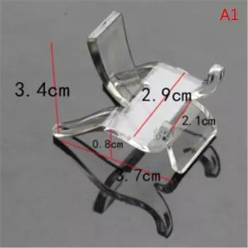 2Pcs Acrylic Shelf Stones Cluster Stand Mineral Specimen Display Holder