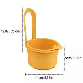 2Pcs Adjustable Hanging Sink Drain Basket For Home Kitchen Sink Food Residue Separator, Filter Basket,Fruit Washing Drain Basket жёлтый