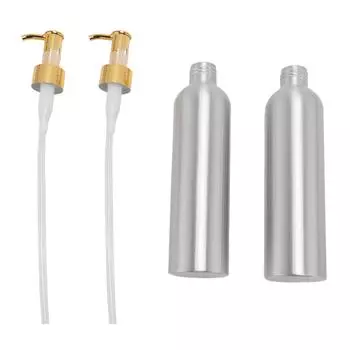 2 шт. алюминиевый флакон-дозатор для лосьона многоразовый насос пустой косметический дозатор контейнер для шампуня C