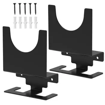 2шт держатель для угловой шлифовальной машины подставка для угловой шлифовальной машины настенное крепление кронштейн для хранения стеллаж для 5-дюймовых шлифовальных машин фрез полировальных машин 2PCS чёрный