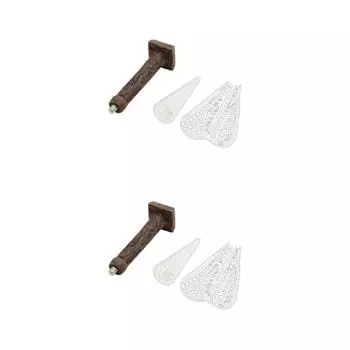 2Pcs Aquarium Moss Decoration Fish For Tank Plants Holder Creating Your Own Mini Trees Forest Landscape Grow Aquatic Plants